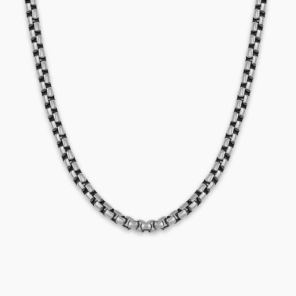 Round Box Chain Italian Silver - 5 mm