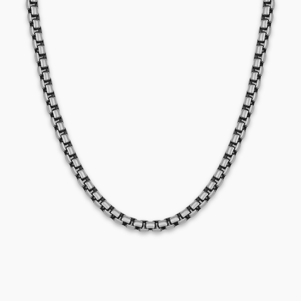 Round Box Chain Italian Silver - 5 mm