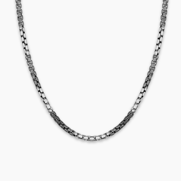 Round Box Chain Italian Silver - 3 mm