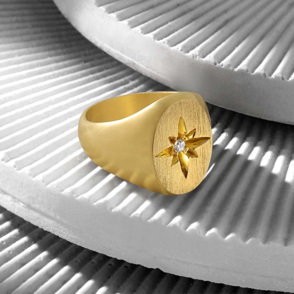 18K Gold Diamond Ring - 0.05 Carat