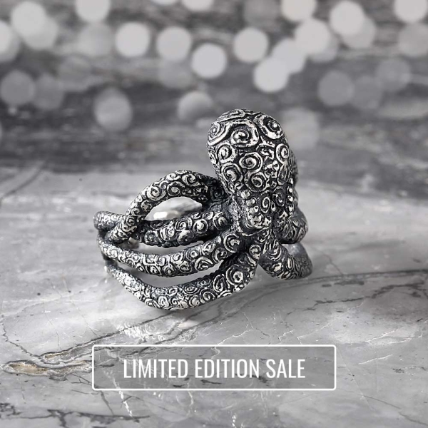 Octopus Silver Ring