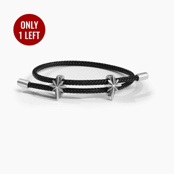 North Star Silver Rope Bracelet
