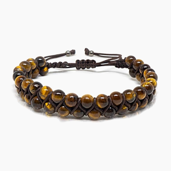 Genuine Stone Tiger Eye Handmade Bracelet