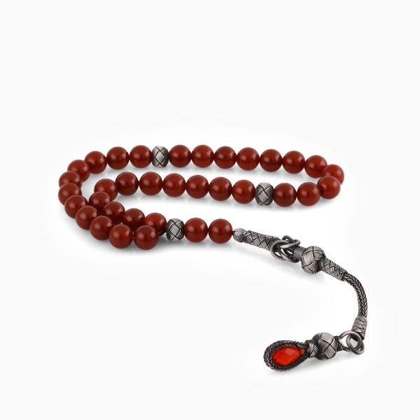 Red Agate Stone 1000 Carat Tasbih
