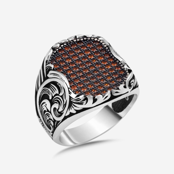Red Mosaic Ring