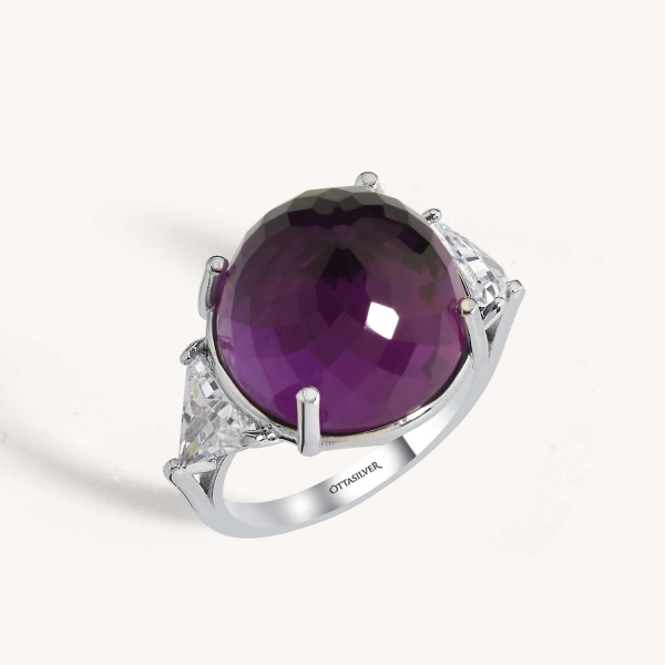Bold Purple Gemstone Ring