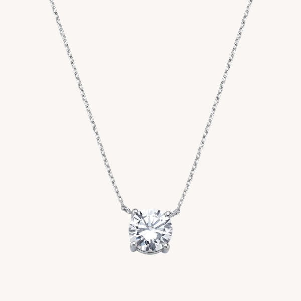 Solitaire Reflection Necklace