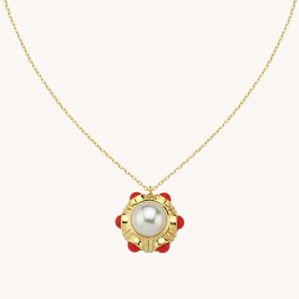 Sunset Pearl Necklace