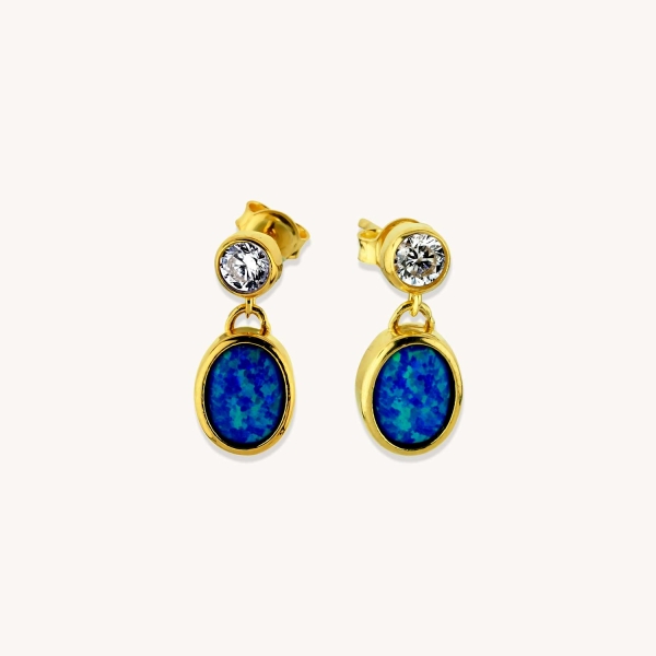 Sparkling Opal Earrings
