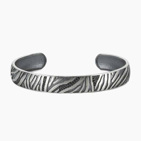 Sterling Silver Bangle Modern Style -10mm