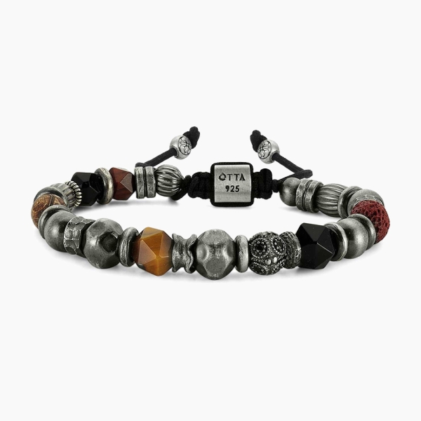 Silver Beaded Bracelet