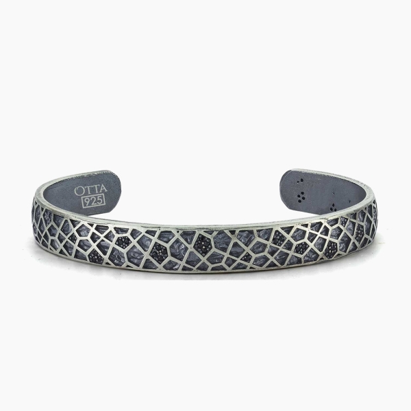 Silver Bangle Modern Design