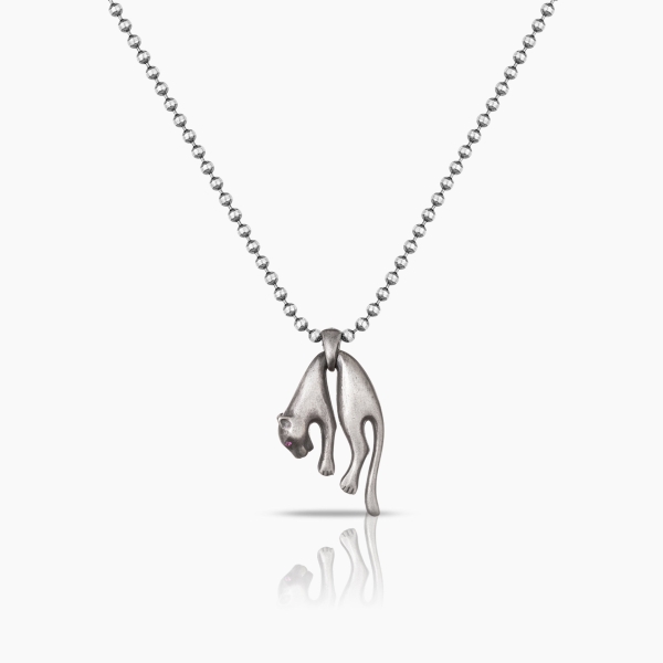 Silver Panther Necklace  