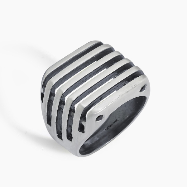 Silver Stratum Band