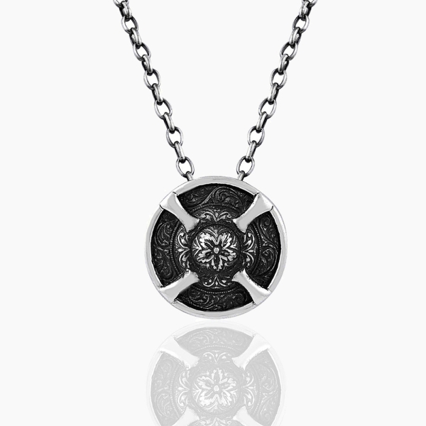 Sterling Silver Shield Pendant