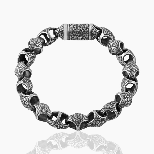 925 Sterling Silver Simple Bracelet -10mm