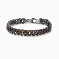 Silver Cuban Link Zircon Bracelet - 9 mm