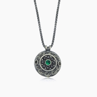 Evil Eye in Silver Necklace