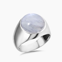 Moon Stone  Sterling Silver Ring