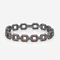 Red Zircon Diamond Engraved Bracelet