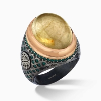 Rutile Quartz Silver Ring