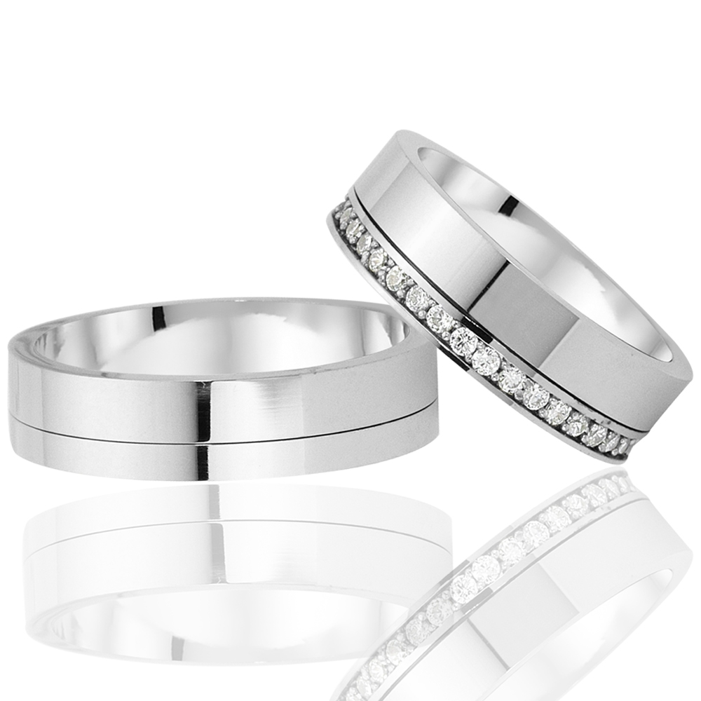 Elegant and Stylish Design Wedding Ring Pair