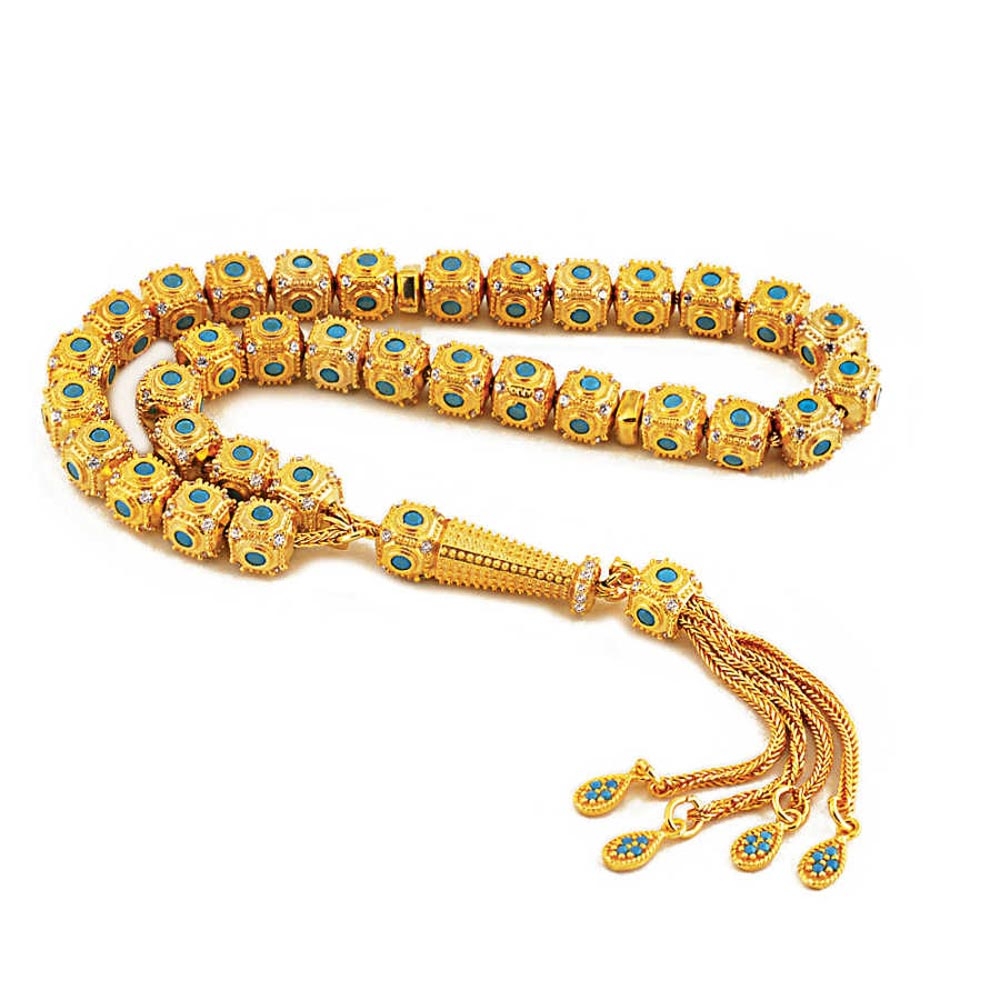 Gold-Plated Sterling Silver Tasbih