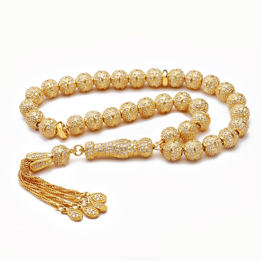 Gold Plated Sterling Silver Tasbih