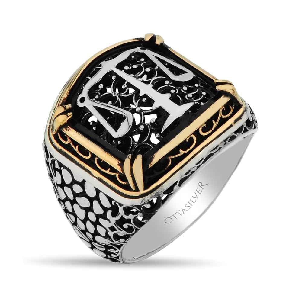 Scales of Justice Silver Men Ring