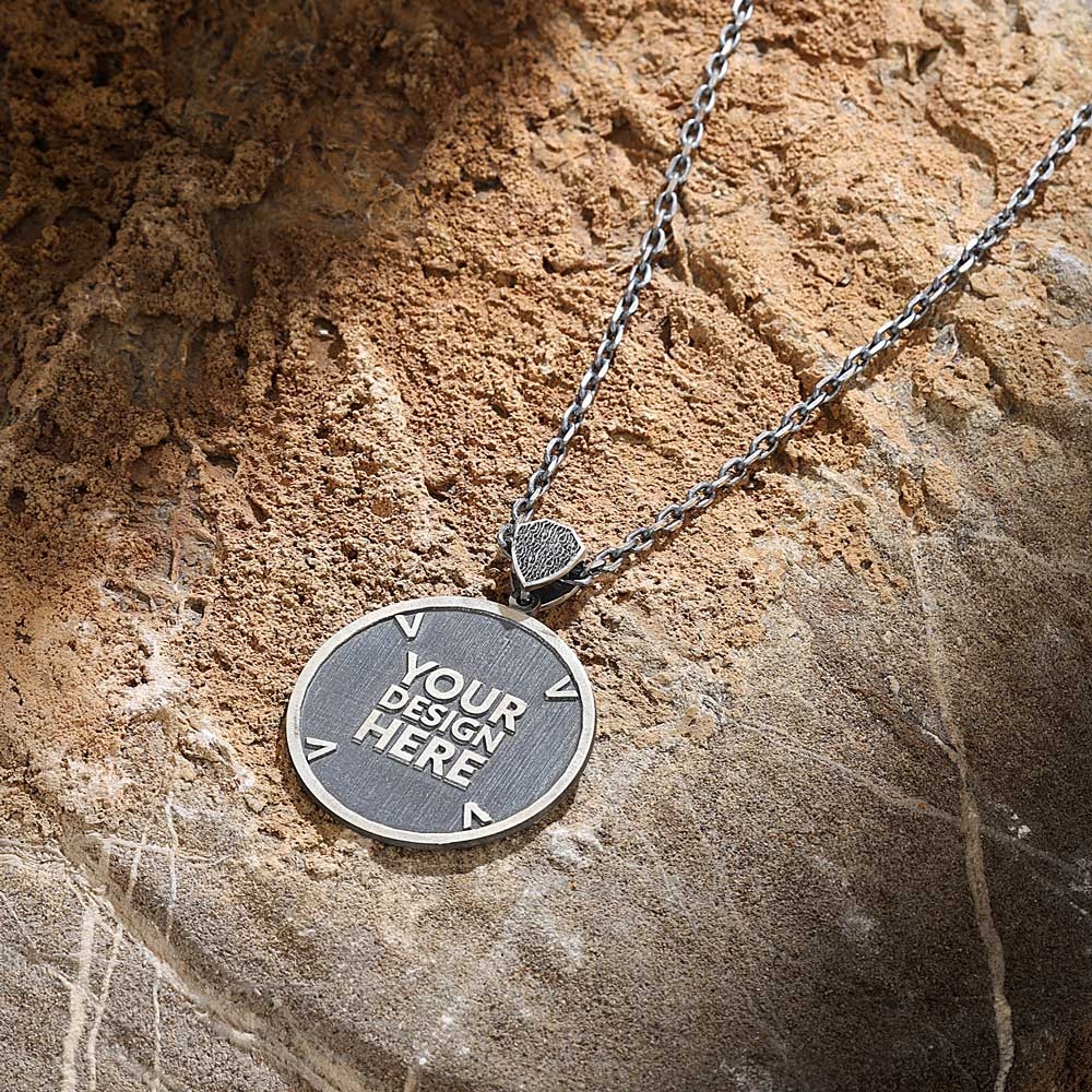Hand-Engraved Photo Necklace