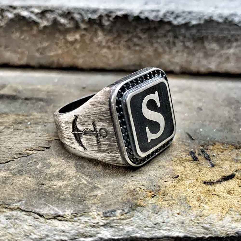 Personalize Sailor Silver Men Ring