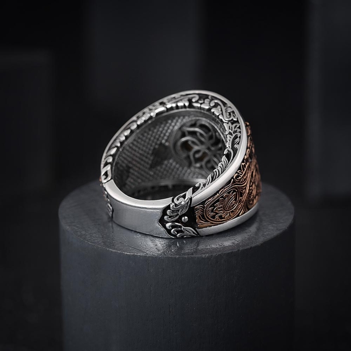 アクセサリー NORTHWORKS Morgan Coin Twisted Onyx Ring NORTH WORKS】 Morgan Coin Twisted Onyx Ring BR-8351 – BARNS