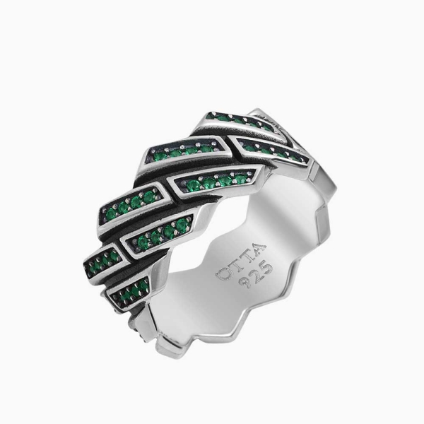シルバー グリーンストーン アンクレット 12.15グラム他 Amazon.com: 925 Sterling Silver Shiny Full Diamond Ring