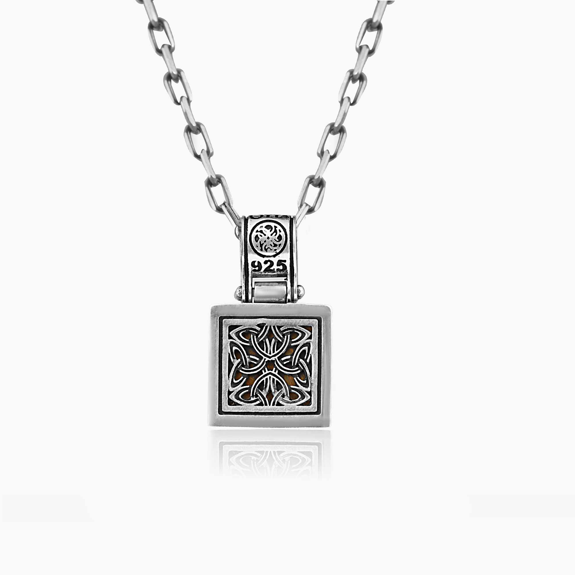 Black Onyx Silver Pendant