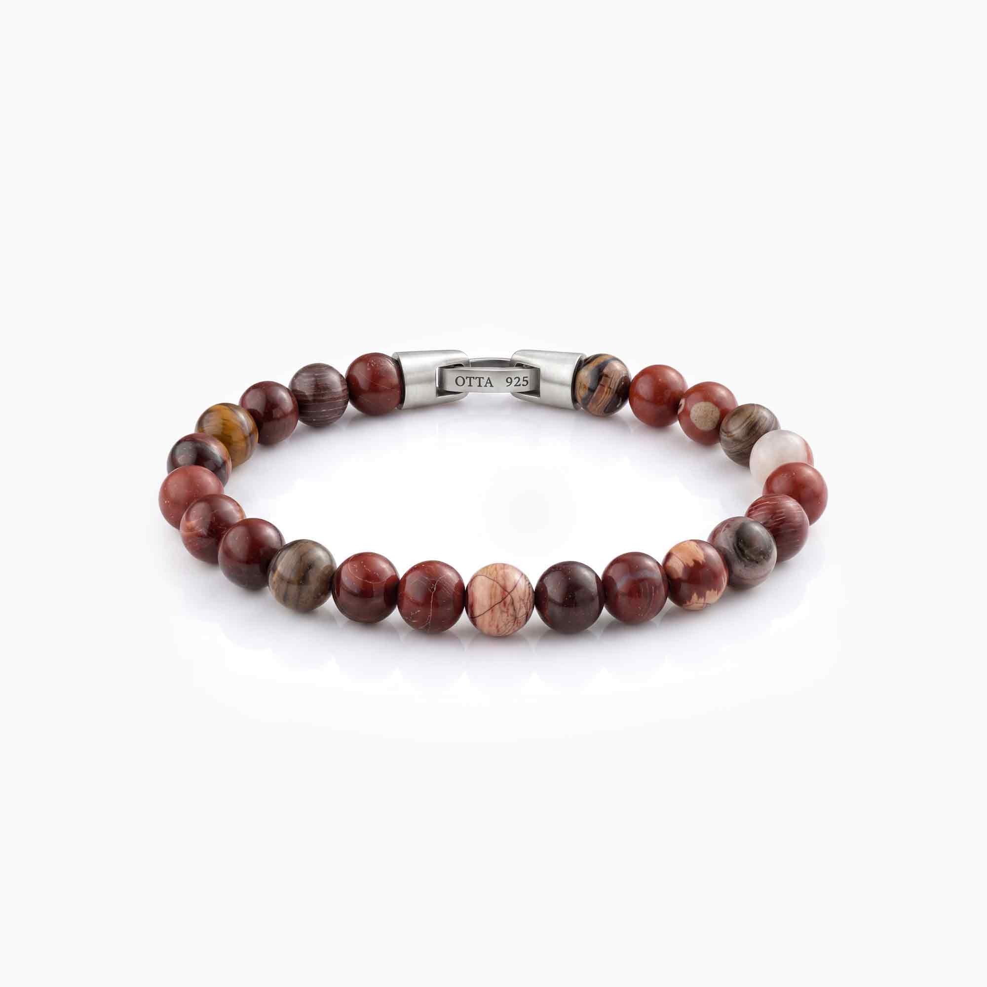 Flame Jasper Stone Spiritual Beads Bracelet-8mm