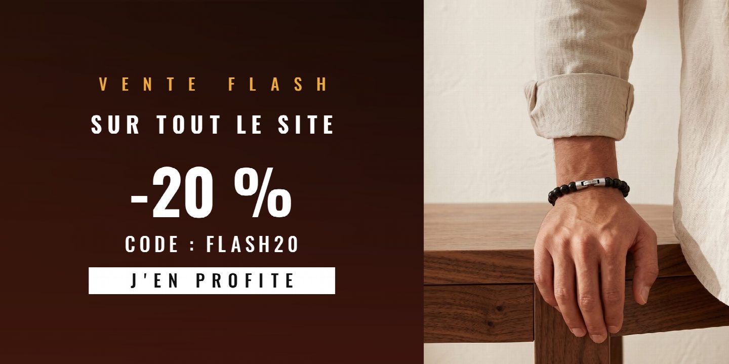 Vente flash : -20 % sur tout le site