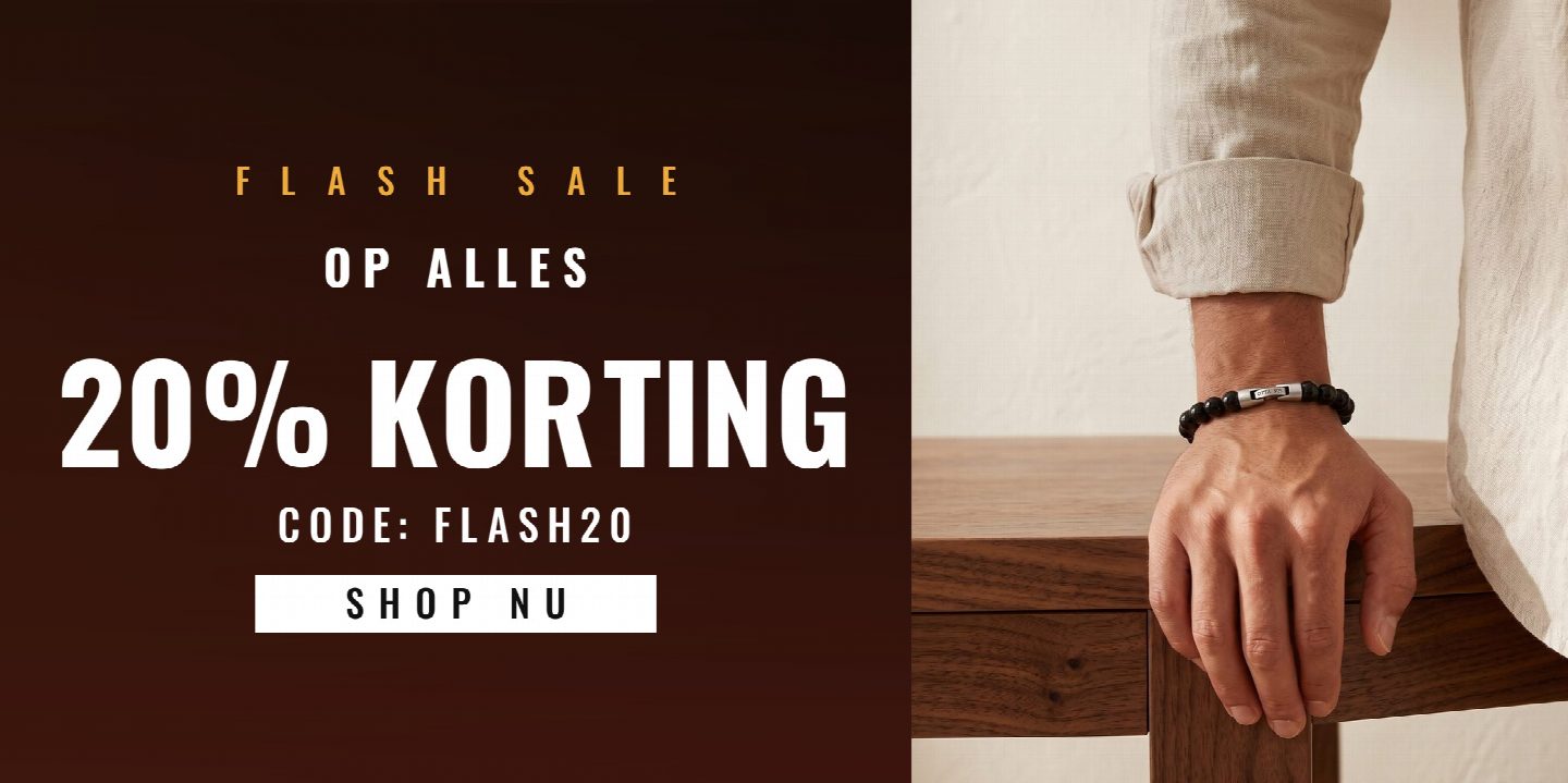 Flash sale – 20% korting op alles