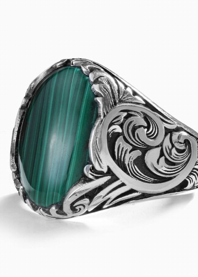 Malachite Rings