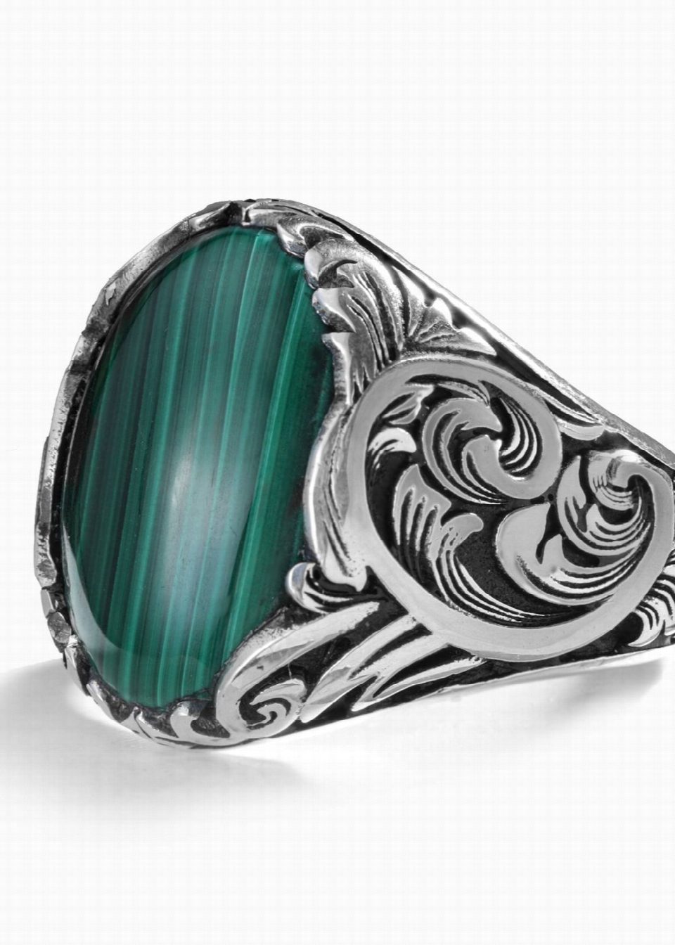 Malachite Rings